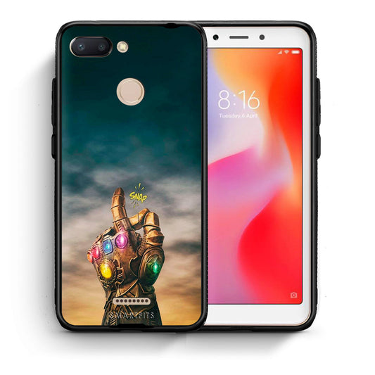 Θήκη Xiaomi Redmi 6 Infinity Snap από τη Smartfits με σχέδιο στο πίσω μέρος και μαύρο περίβλημα | Xiaomi Redmi 6 Infinity Snap case with colorful back and black bezels