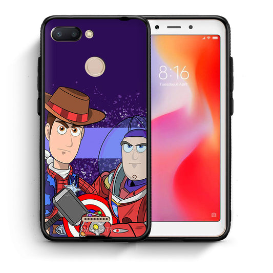 Θήκη Xiaomi Redmi 6 Infinity Story από τη Smartfits με σχέδιο στο πίσω μέρος και μαύρο περίβλημα | Xiaomi Redmi 6 Infinity Story case with colorful back and black bezels