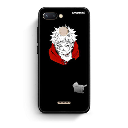 Xiaomi Redmi 6 Itadori Anime θήκη από τη Smartfits με σχέδιο στο πίσω μέρος και μαύρο περίβλημα | Smartphone case with colorful back and black bezels by Smartfits