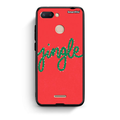 Xiaomi Redmi 6 Jingle Xmas θήκη από τη Smartfits με σχέδιο στο πίσω μέρος και μαύρο περίβλημα | Smartphone case with colorful back and black bezels by Smartfits
