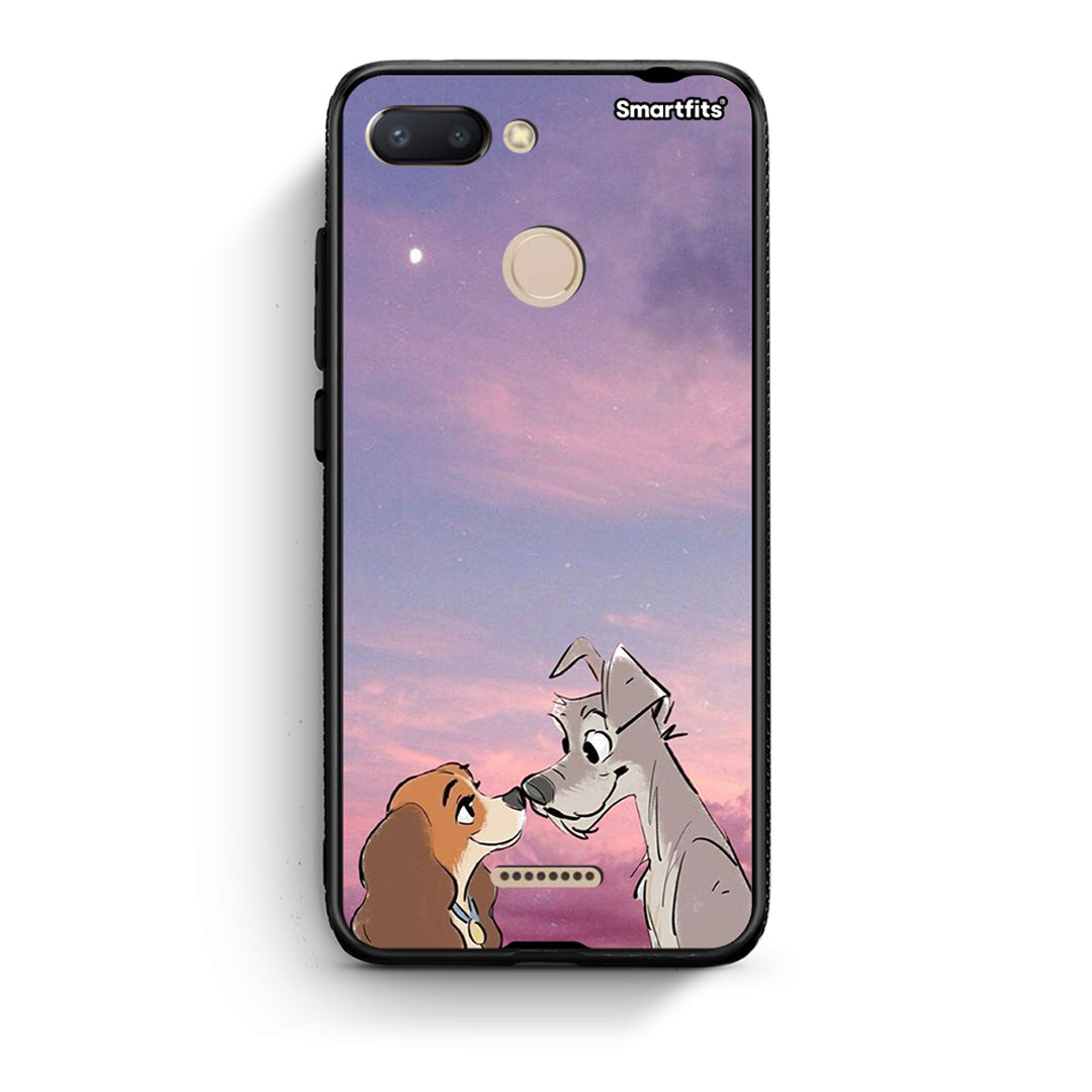 Xiaomi Redmi 6 Lady And Tramp θήκη από τη Smartfits με σχέδιο στο πίσω μέρος και μαύρο περίβλημα | Smartphone case with colorful back and black bezels by Smartfits