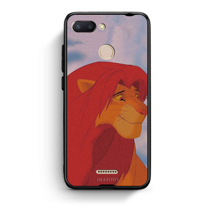 Xiaomi Redmi 6 Lion Love 1 Θήκη Αγίου Βαλεντίνου από τη Smartfits με σχέδιο στο πίσω μέρος και μαύρο περίβλημα | Smartphone case with colorful back and black bezels by Smartfits