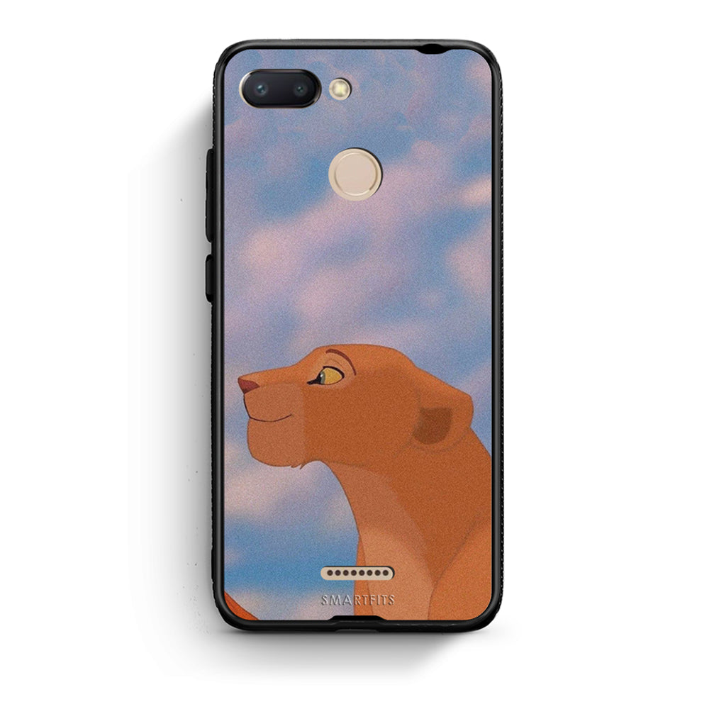 Xiaomi Redmi 6 Lion Love 2 Θήκη Αγίου Βαλεντίνου από τη Smartfits με σχέδιο στο πίσω μέρος και μαύρο περίβλημα | Smartphone case with colorful back and black bezels by Smartfits