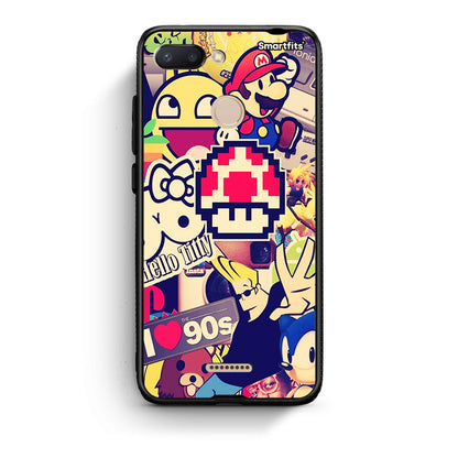 Xiaomi Redmi 6 Love The 90s θήκη από τη Smartfits με σχέδιο στο πίσω μέρος και μαύρο περίβλημα | Smartphone case with colorful back and black bezels by Smartfits