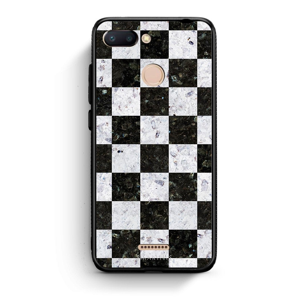 4 - Xiaomi Redmi 6 Square Geometric Marble case, cover, bumper