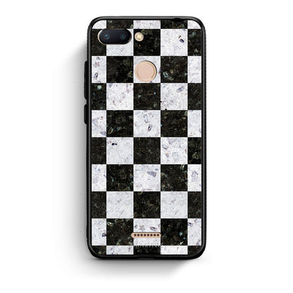 4 - Xiaomi Redmi 6 Square Geometric Marble case, cover, bumper