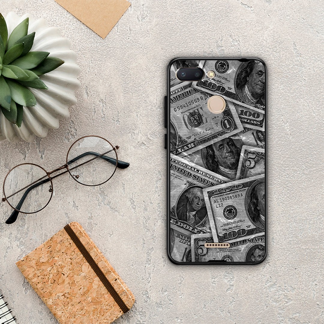 Money Dollars - Xiaomi Redmi 6 θήκη