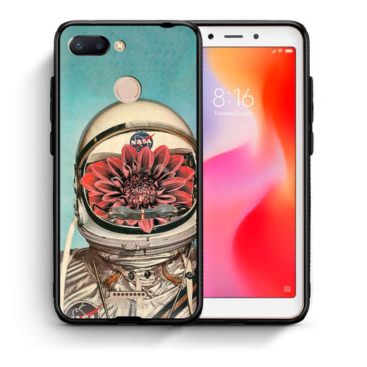 Θήκη Xiaomi Redmi 6 Nasa Bloom από τη Smartfits με σχέδιο στο πίσω μέρος και μαύρο περίβλημα | Xiaomi Redmi 6 Nasa Bloom case with colorful back and black bezels