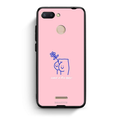 Xiaomi Redmi 6 Nice Day θήκη από τη Smartfits με σχέδιο στο πίσω μέρος και μαύρο περίβλημα | Smartphone case with colorful back and black bezels by Smartfits
