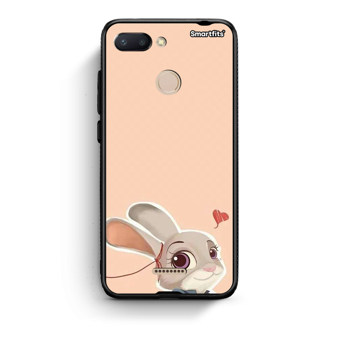 Xiaomi Redmi 6 Nick Wilde And Judy Hopps Love 2 θήκη από τη Smartfits με σχέδιο στο πίσω μέρος και μαύρο περίβλημα | Smartphone case with colorful back and black bezels by Smartfits