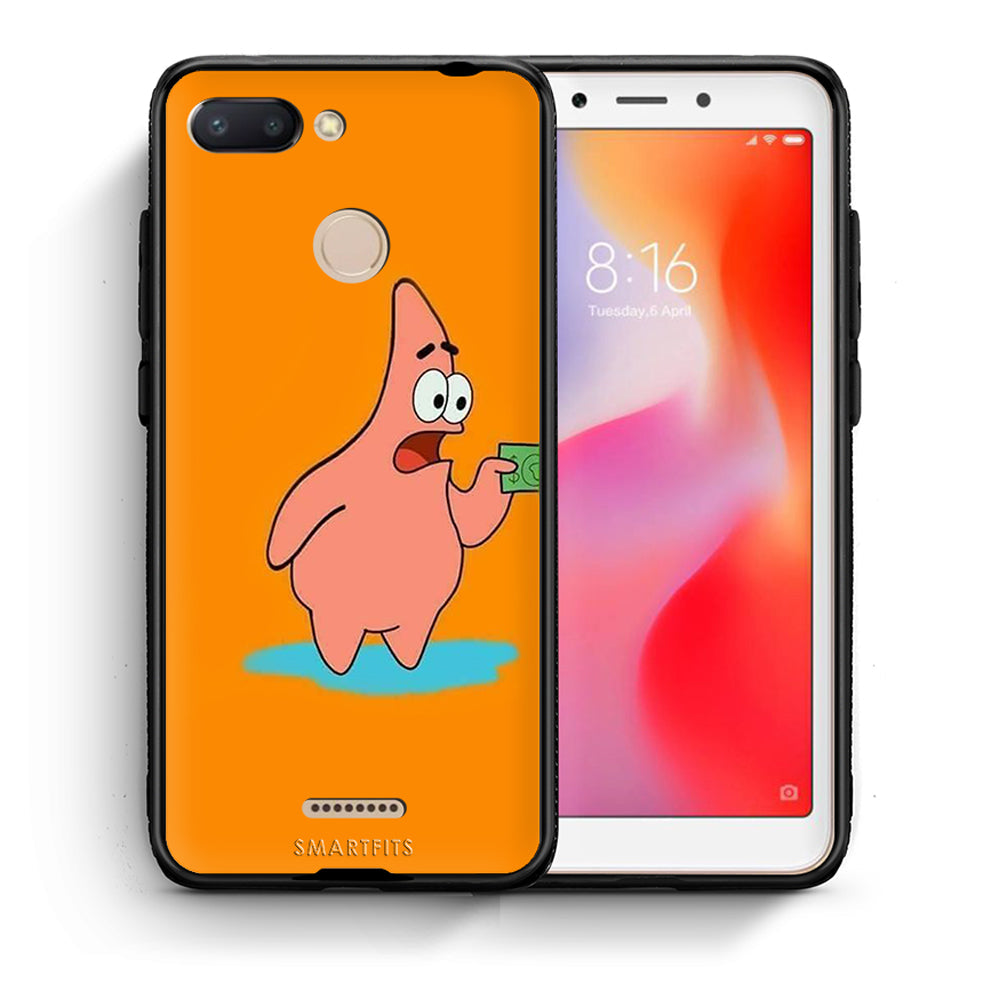 Θήκη Αγίου Βαλεντίνου Xiaomi Redmi 6 No Money 1 από τη Smartfits με σχέδιο στο πίσω μέρος και μαύρο περίβλημα | Xiaomi Redmi 6 No Money 1 case with colorful back and black bezels