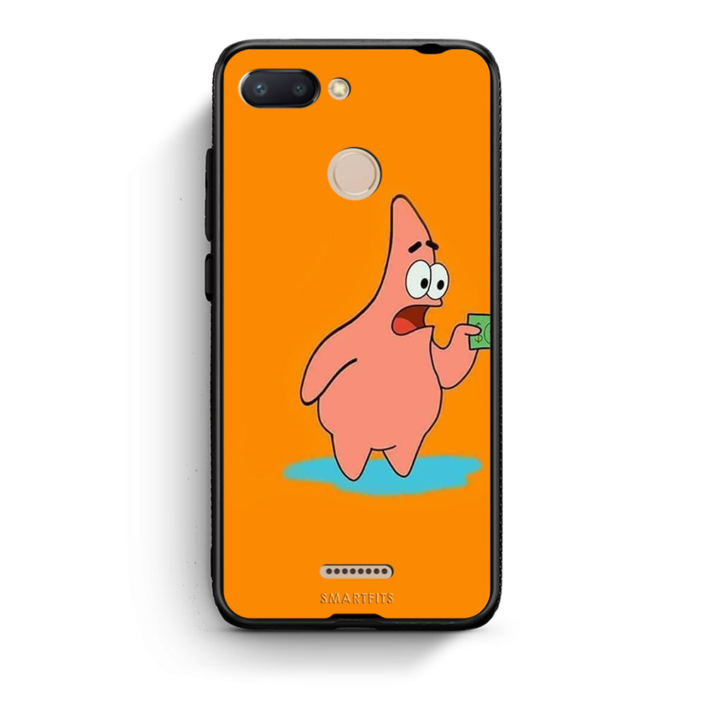 Xiaomi Redmi 6 No Money 1 Θήκη Αγίου Βαλεντίνου από τη Smartfits με σχέδιο στο πίσω μέρος και μαύρο περίβλημα | Smartphone case with colorful back and black bezels by Smartfits
