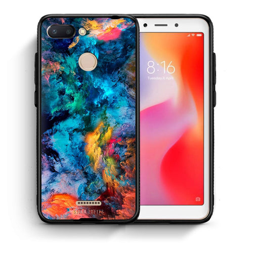 Θήκη Xiaomi Redmi 6 Crayola Paint από τη Smartfits με σχέδιο στο πίσω μέρος και μαύρο περίβλημα | Xiaomi Redmi 6 Crayola Paint case with colorful back and black bezels