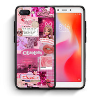 Thumbnail for Θήκη Αγίου Βαλεντίνου Xiaomi Redmi 6 Pink Love από τη Smartfits με σχέδιο στο πίσω μέρος και μαύρο περίβλημα | Xiaomi Redmi 6 Pink Love case with colorful back and black bezels