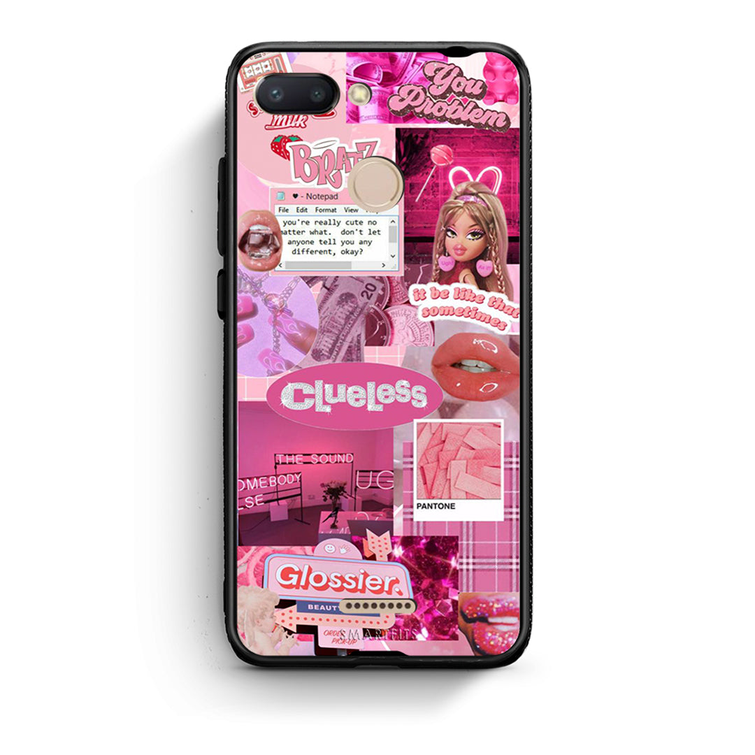 Xiaomi Redmi 6 Pink Love Θήκη Αγίου Βαλεντίνου από τη Smartfits με σχέδιο στο πίσω μέρος και μαύρο περίβλημα | Smartphone case with colorful back and black bezels by Smartfits