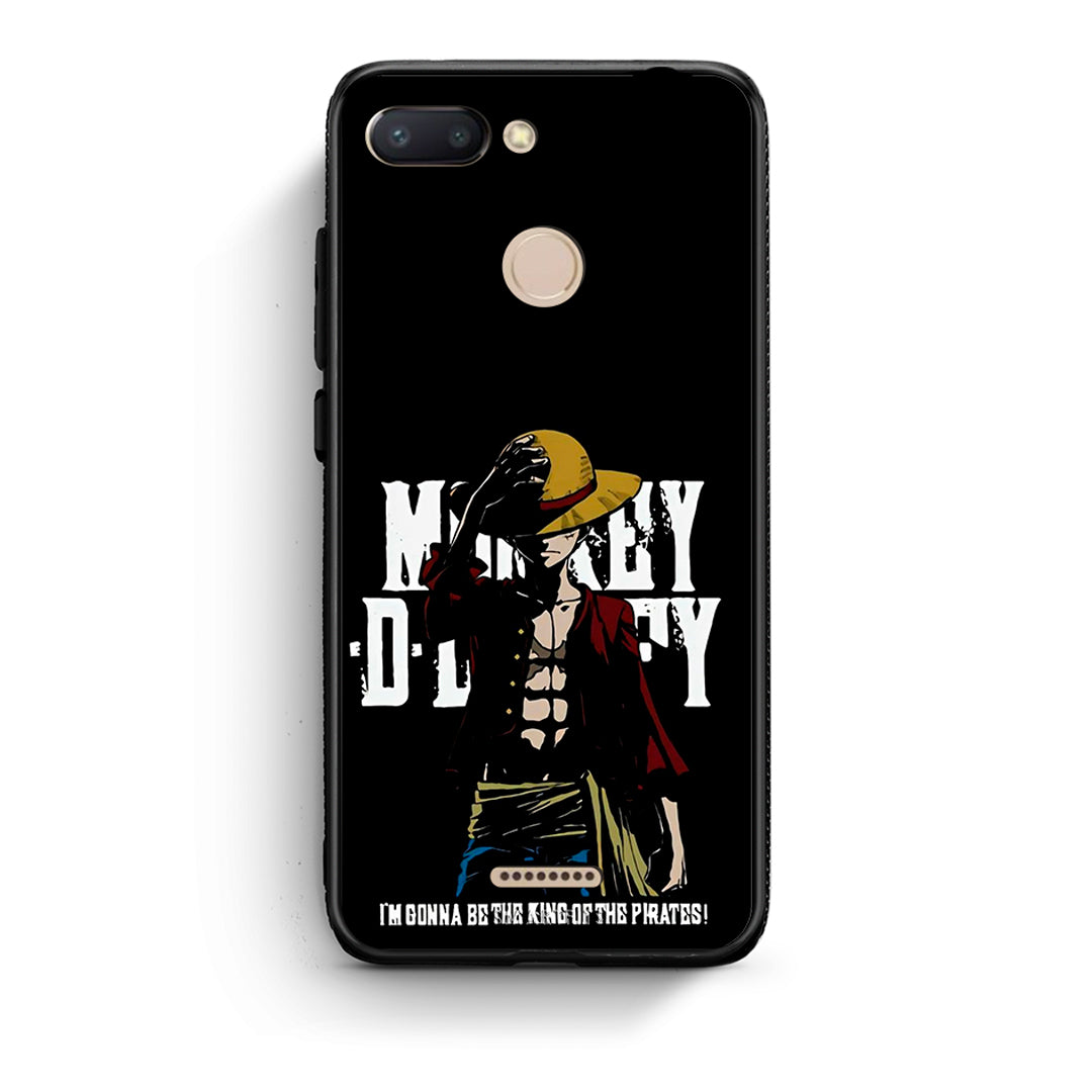 Xiaomi Redmi 6 Pirate King θήκη από τη Smartfits με σχέδιο στο πίσω μέρος και μαύρο περίβλημα | Smartphone case with colorful back and black bezels by Smartfits