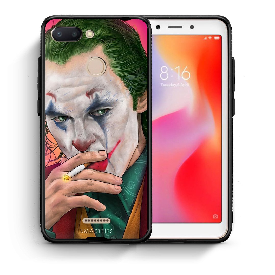 Θήκη Xiaomi Redmi 6 JokesOnU PopArt από τη Smartfits με σχέδιο στο πίσω μέρος και μαύρο περίβλημα | Xiaomi Redmi 6 JokesOnU PopArt case with colorful back and black bezels