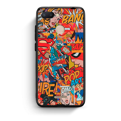 Xiaomi Redmi 6 PopArt OMG θήκη από τη Smartfits με σχέδιο στο πίσω μέρος και μαύρο περίβλημα | Smartphone case with colorful back and black bezels by Smartfits