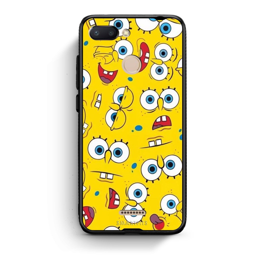 4 - Xiaomi Redmi 6 Sponge PopArt case, cover, bumper