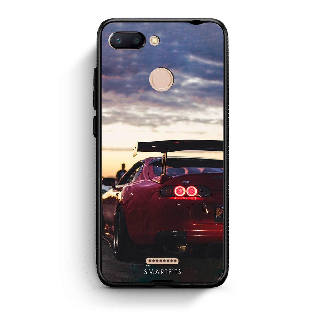 Xiaomi Redmi 6 Racing Supra θήκη από τη Smartfits με σχέδιο στο πίσω μέρος και μαύρο περίβλημα | Smartphone case with colorful back and black bezels by Smartfits