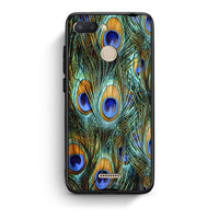 Thumbnail for Xiaomi Redmi 6 Real Peacock Feathers θήκη από τη Smartfits με σχέδιο στο πίσω μέρος και μαύρο περίβλημα | Smartphone case with colorful back and black bezels by Smartfits