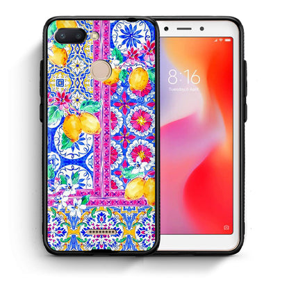 Θήκη Xiaomi Redmi 6 Retro Spring από τη Smartfits με σχέδιο στο πίσω μέρος και μαύρο περίβλημα | Xiaomi Redmi 6 Retro Spring case with colorful back and black bezels