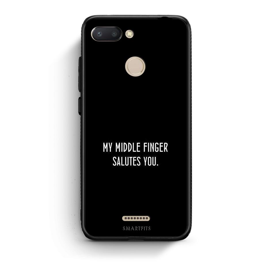 Xiaomi Redmi 6 Salute θήκη από τη Smartfits με σχέδιο στο πίσω μέρος και μαύρο περίβλημα | Smartphone case with colorful back and black bezels by Smartfits
