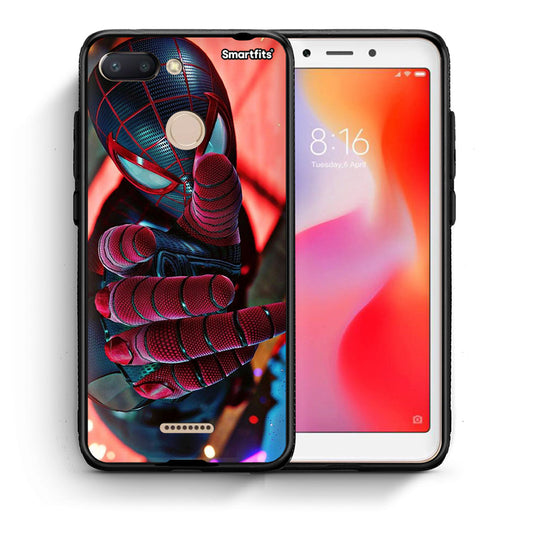 Θήκη Xiaomi Redmi 6 Spider Hand από τη Smartfits με σχέδιο στο πίσω μέρος και μαύρο περίβλημα | Xiaomi Redmi 6 Spider Hand case with colorful back and black bezels