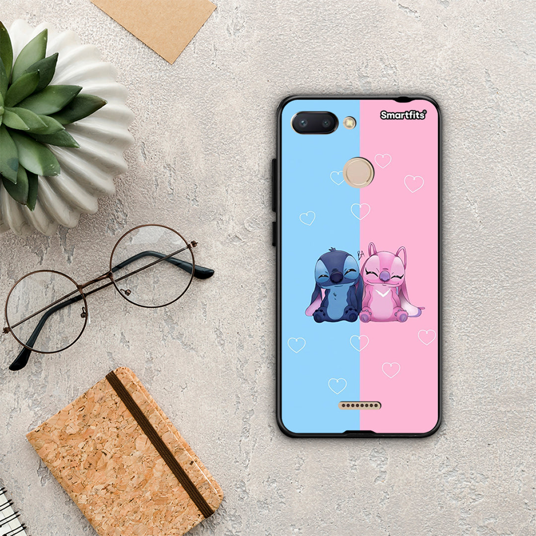 Stitch And Angel - Xiaomi Redmi 6 θήκη