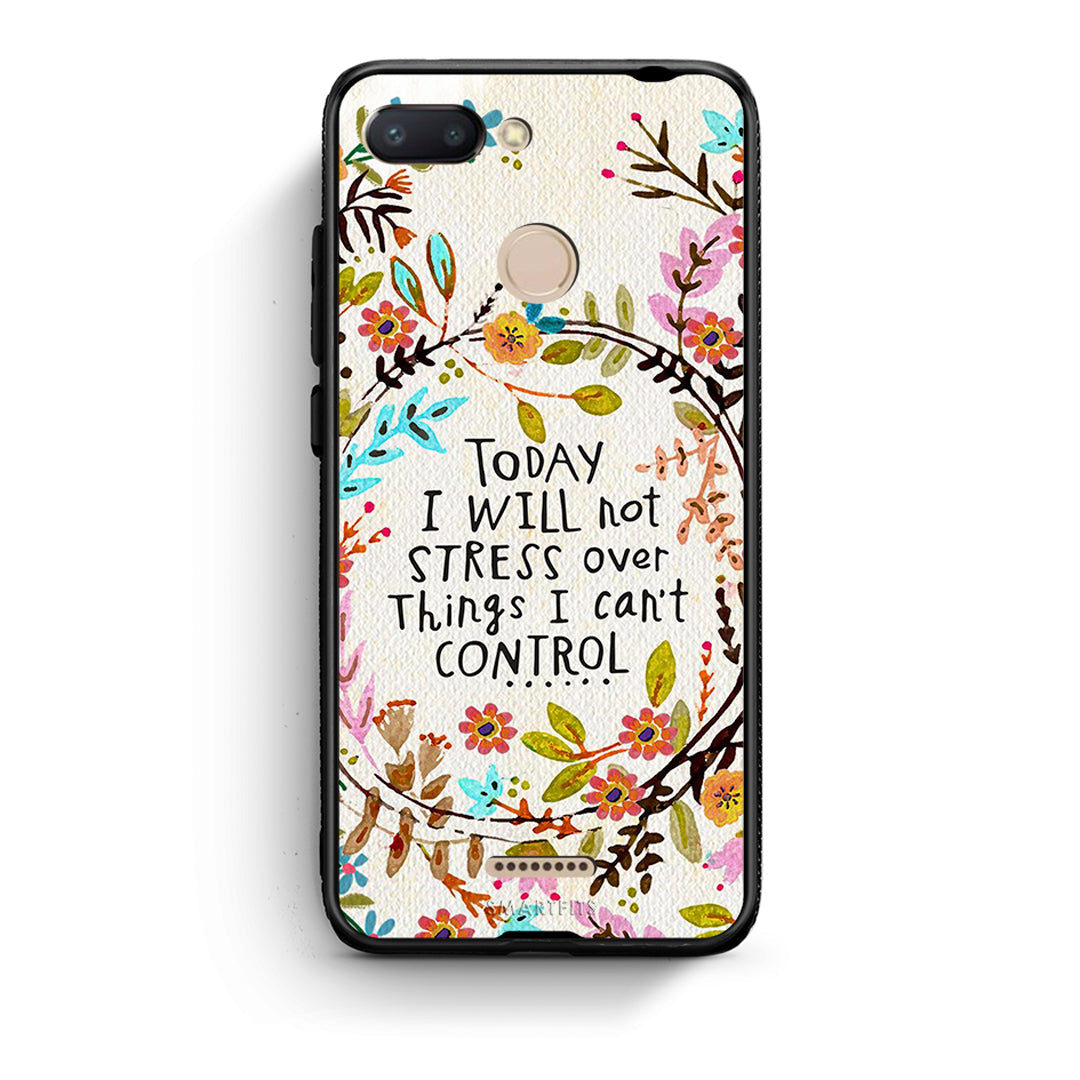 Xiaomi Redmi 6 Stress Over θήκη από τη Smartfits με σχέδιο στο πίσω μέρος και μαύρο περίβλημα | Smartphone case with colorful back and black bezels by Smartfits