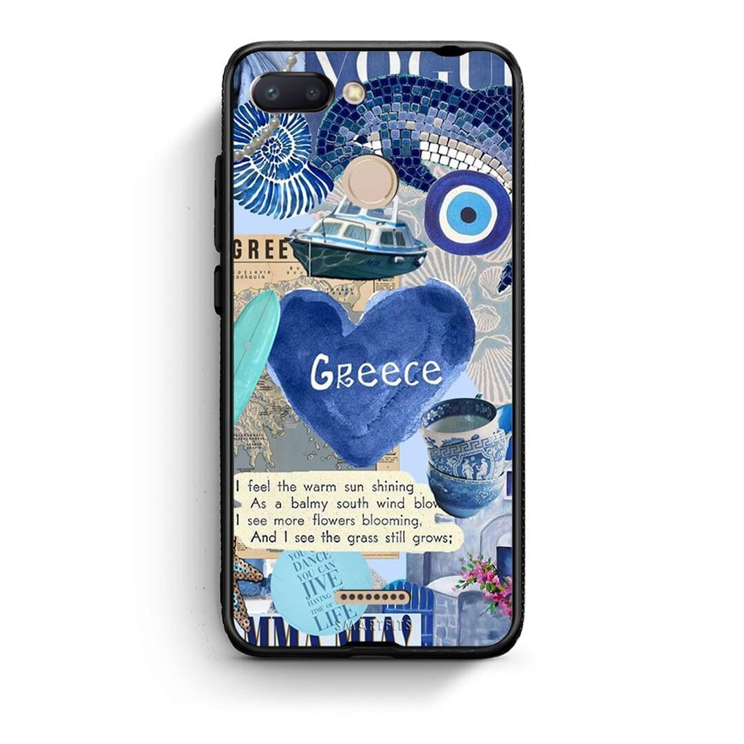 Xiaomi Redmi 6 Summer In Greece Θήκη από τη Smartfits με σχέδιο στο πίσω μέρος και μαύρο περίβλημα | Smartphone case with colorful back and black bezels by Smartfits