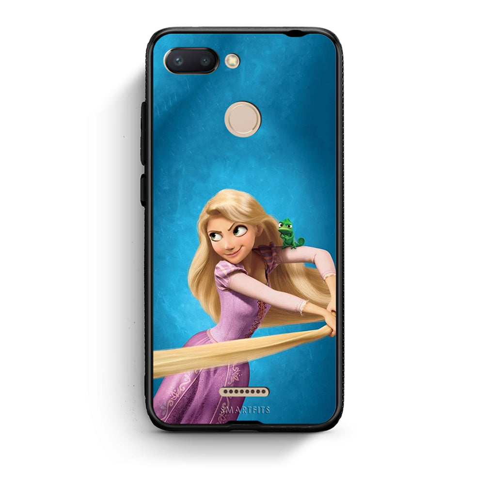 Xiaomi Redmi 6 Tangled 2 Θήκη Αγίου Βαλεντίνου από τη Smartfits με σχέδιο στο πίσω μέρος και μαύρο περίβλημα | Smartphone case with colorful back and black bezels by Smartfits