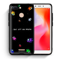 Thumbnail for Θήκη Xiaomi Redmi 6 AFK Text από τη Smartfits με σχέδιο στο πίσω μέρος και μαύρο περίβλημα | Xiaomi Redmi 6 AFK Text case with colorful back and black bezels