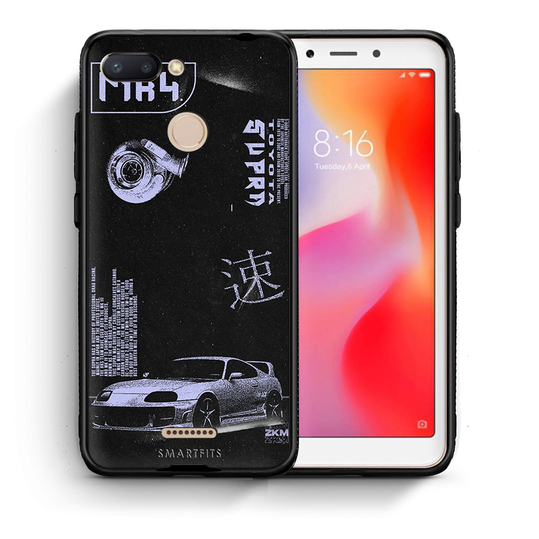 Θήκη Αγίου Βαλεντίνου Xiaomi Redmi 6 Tokyo Drift από τη Smartfits με σχέδιο στο πίσω μέρος και μαύρο περίβλημα | Xiaomi Redmi 6 Tokyo Drift case with colorful back and black bezels