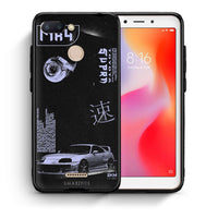 Thumbnail for Θήκη Αγίου Βαλεντίνου Xiaomi Redmi 6 Tokyo Drift από τη Smartfits με σχέδιο στο πίσω μέρος και μαύρο περίβλημα | Xiaomi Redmi 6 Tokyo Drift case with colorful back and black bezels