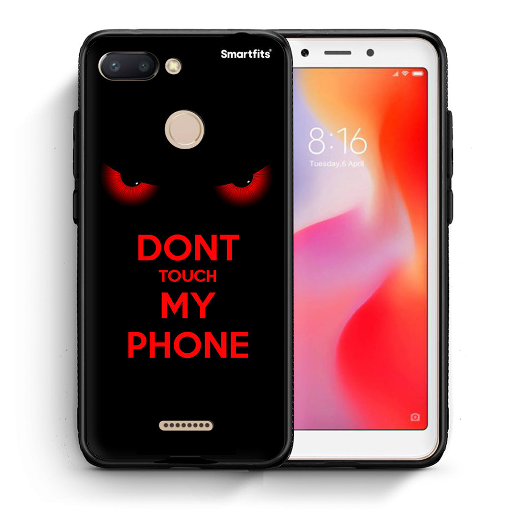 Θήκη Xiaomi Redmi 6 Touch My Phone από τη Smartfits με σχέδιο στο πίσω μέρος και μαύρο περίβλημα | Xiaomi Redmi 6 Touch My Phone case with colorful back and black bezels