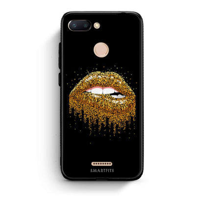 4 - Xiaomi Redmi 6 Golden Valentine case, cover, bumper
