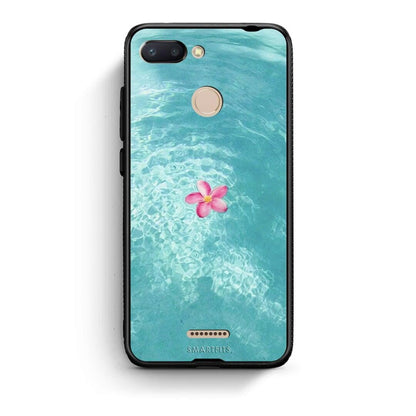 Xiaomi Redmi 6 Water Flower Θήκη από τη Smartfits με σχέδιο στο πίσω μέρος και μαύρο περίβλημα | Smartphone case with colorful back and black bezels by Smartfits