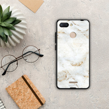White Gold Marble - Xiaomi Redmi 6 θήκη