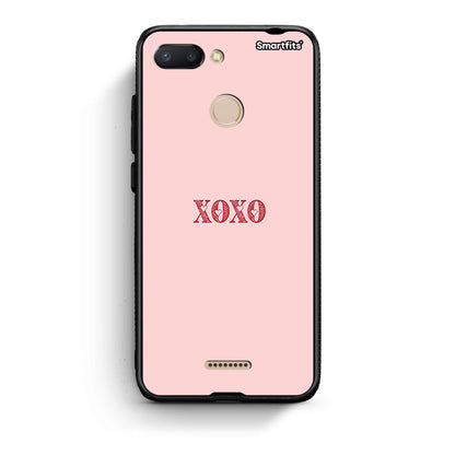 Xiaomi Redmi 6 XOXO Love θήκη από τη Smartfits με σχέδιο στο πίσω μέρος και μαύρο περίβλημα | Smartphone case with colorful back and black bezels by Smartfits