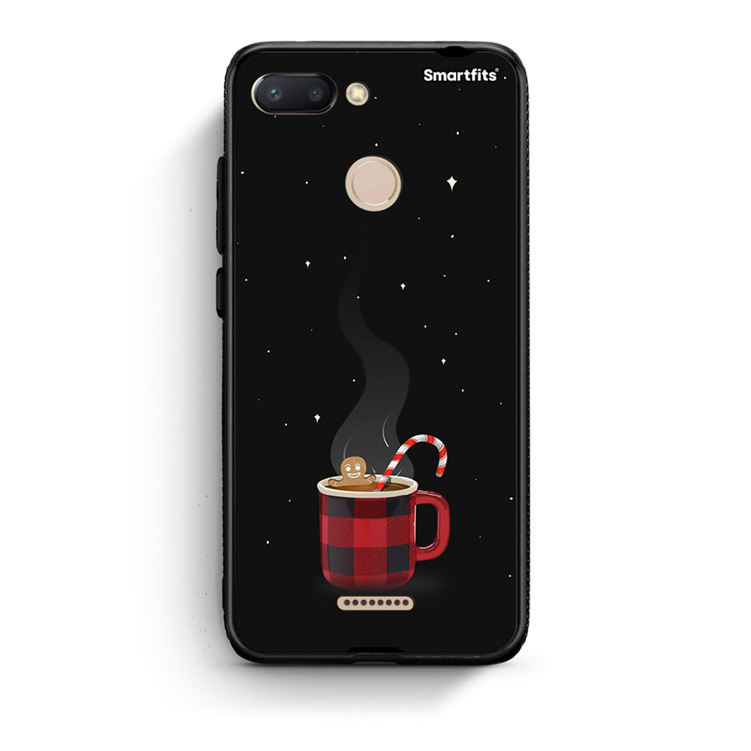 Xiaomi Redmi 6 Xmas Bathing θήκη από τη Smartfits με σχέδιο στο πίσω μέρος και μαύρο περίβλημα | Smartphone case with colorful back and black bezels by Smartfits