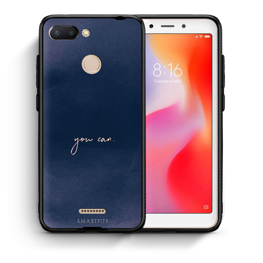 Θήκη Xiaomi Redmi 6 You Can από τη Smartfits με σχέδιο στο πίσω μέρος και μαύρο περίβλημα | Xiaomi Redmi 6 You Can case with colorful back and black bezels