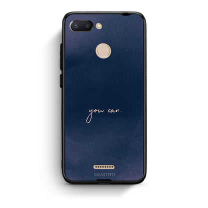 Xiaomi Redmi 6 You Can θήκη από τη Smartfits με σχέδιο στο πίσω μέρος και μαύρο περίβλημα | Smartphone case with colorful back and black bezels by Smartfits