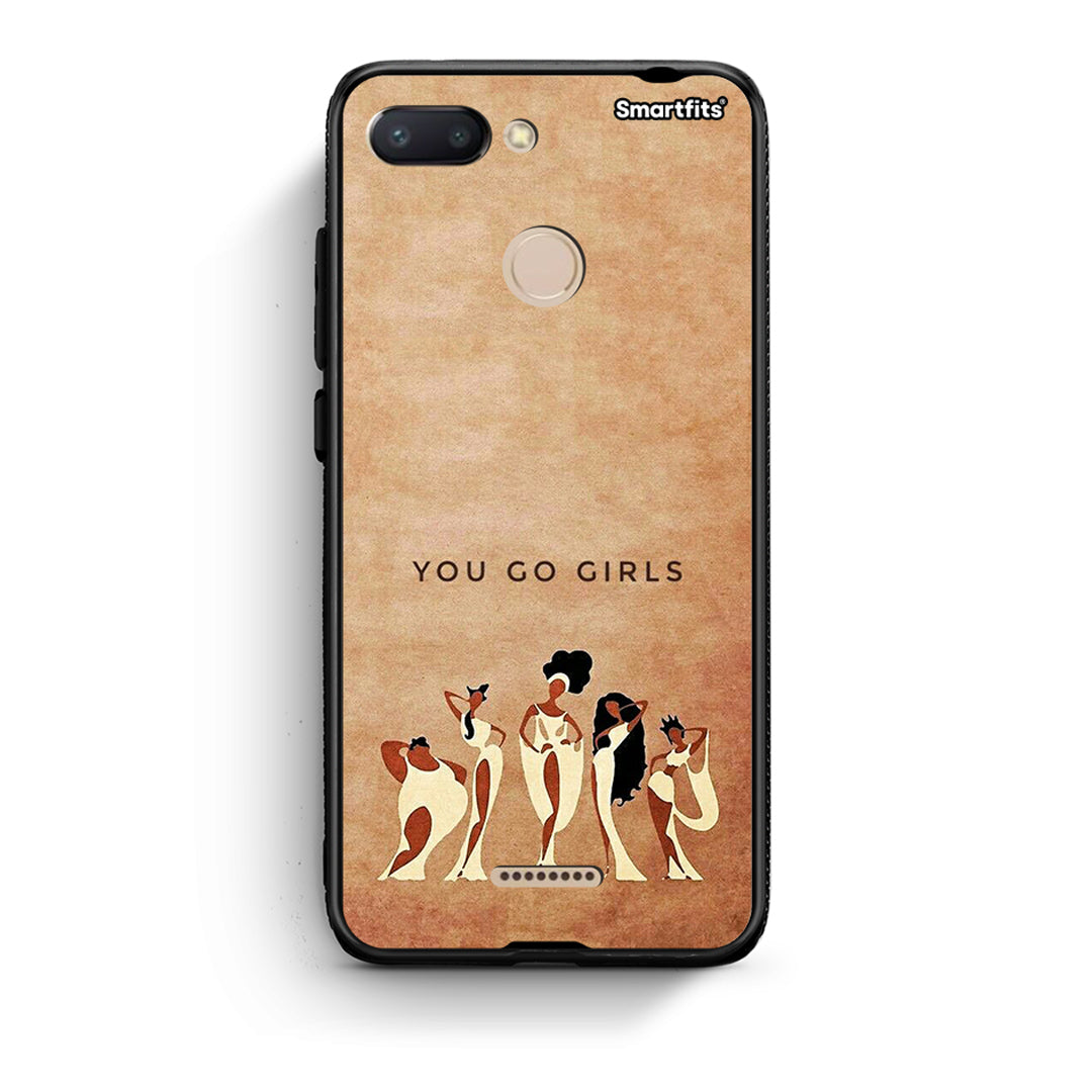 Xiaomi Redmi 6 You Go Girl θήκη από τη Smartfits με σχέδιο στο πίσω μέρος και μαύρο περίβλημα | Smartphone case with colorful back and black bezels by Smartfits