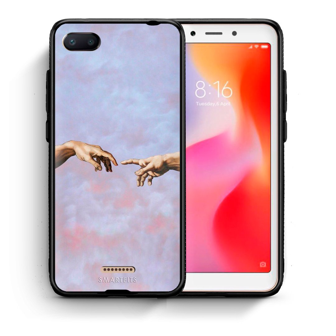Θήκη Xiaomi Redmi 6A Adam Hand από τη Smartfits με σχέδιο στο πίσω μέρος και μαύρο περίβλημα | Xiaomi Redmi 6A Adam Hand case with colorful back and black bezels