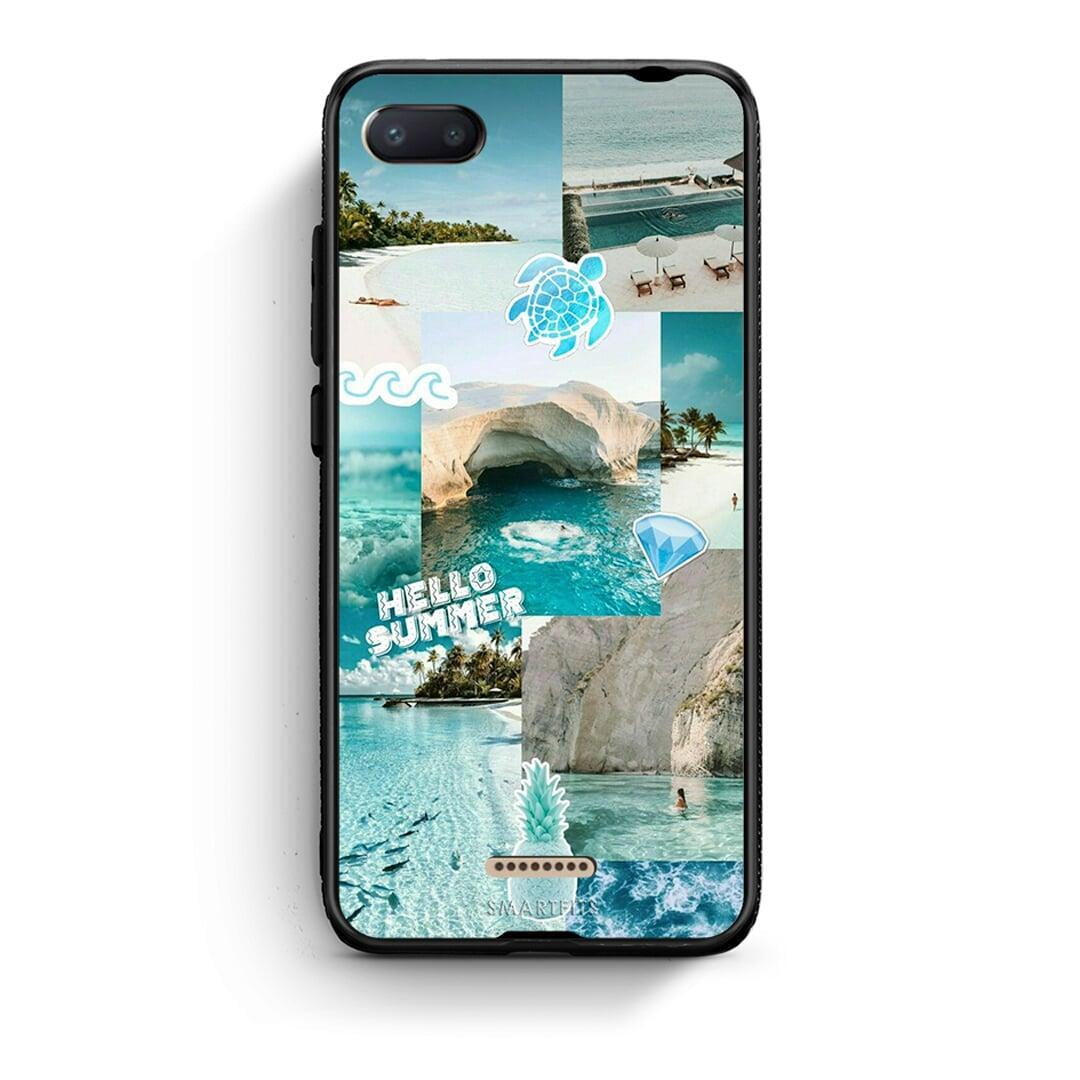 Xiaomi Redmi 6A Aesthetic Summer Θήκη από τη Smartfits με σχέδιο στο πίσω μέρος και μαύρο περίβλημα | Smartphone case with colorful back and black bezels by Smartfits