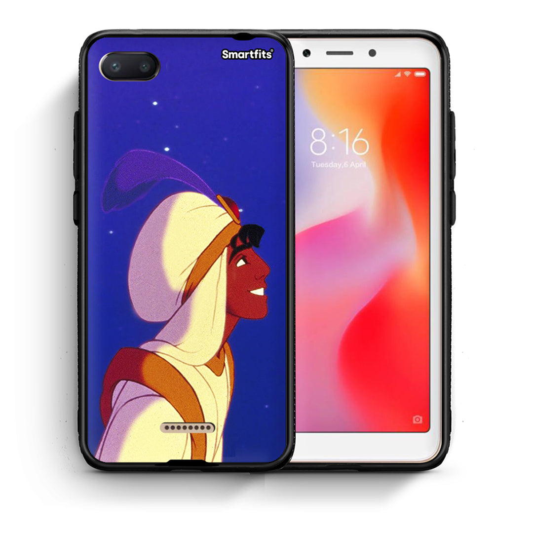 Θήκη Xiaomi Redmi 6A Alladin And Jasmine Love 1 από τη Smartfits με σχέδιο στο πίσω μέρος και μαύρο περίβλημα | Xiaomi Redmi 6A Alladin And Jasmine Love 1 case with colorful back and black bezels