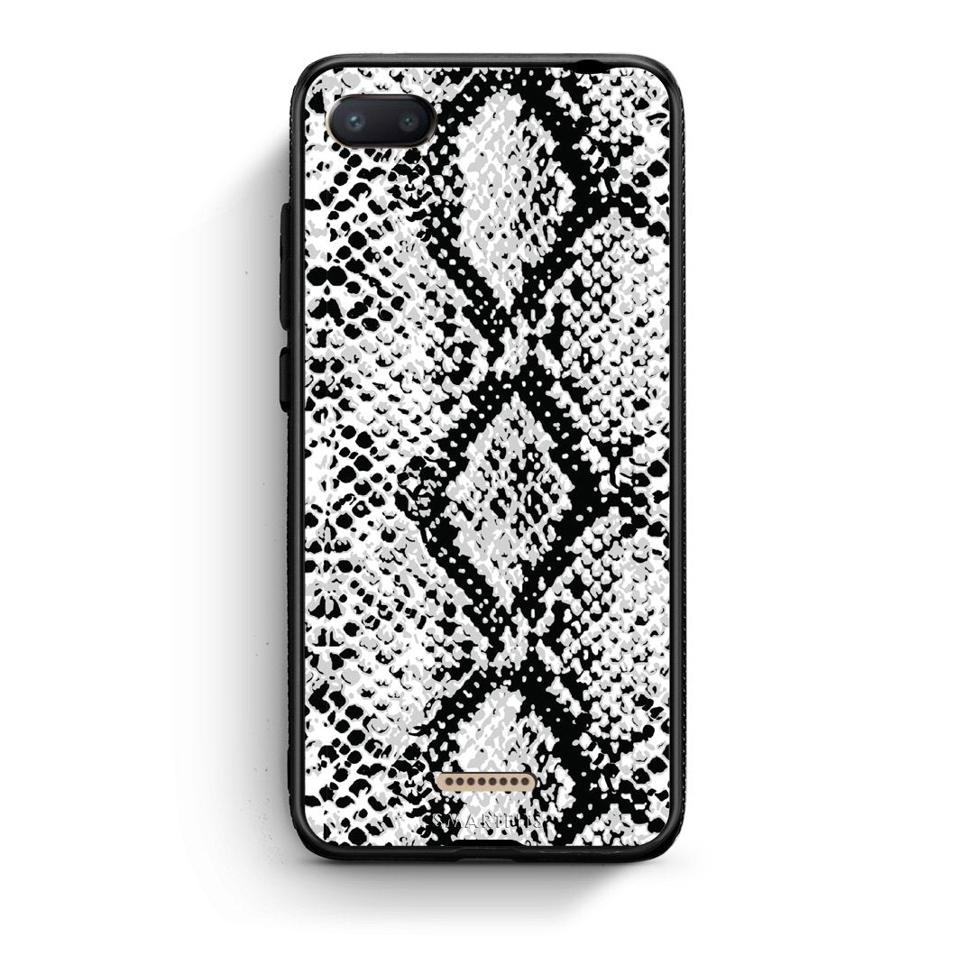 24 - Xiaomi Redmi 6A White Snake Animal case, cover, bumper