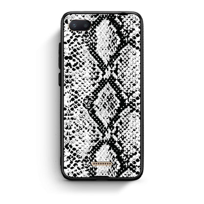24 - Xiaomi Redmi 6A White Snake Animal case, cover, bumper