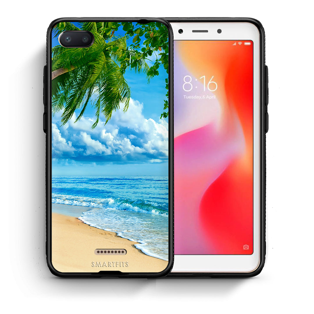 Θήκη Xiaomi Redmi 6A Beautiful Beach από τη Smartfits με σχέδιο στο πίσω μέρος και μαύρο περίβλημα | Xiaomi Redmi 6A Beautiful Beach case with colorful back and black bezels